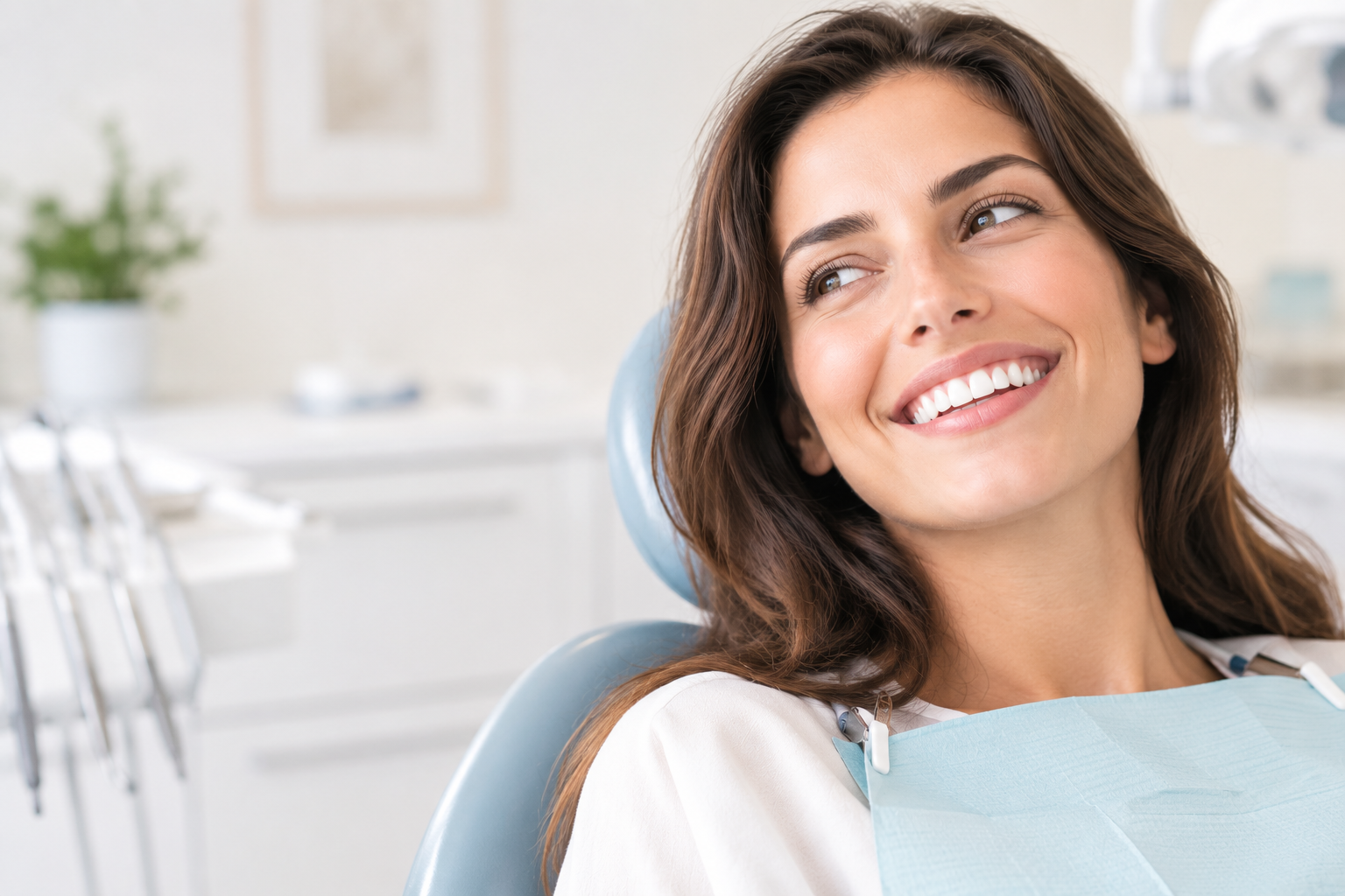 Ilustración de un dentista y un paciente